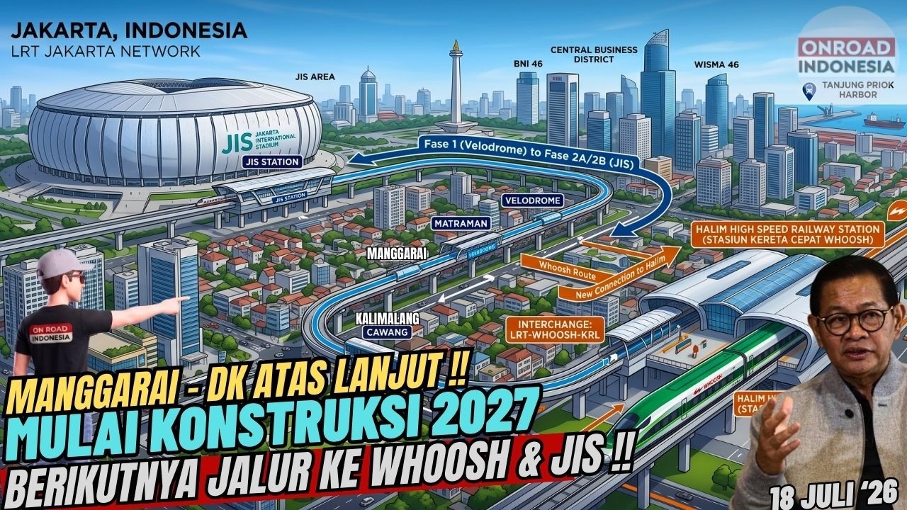 СТРОИТЕЛЬСТВО ЛИНИИ LRT 1C MANGGARAI &mdash; DUKUH ATAS НАЧНЁТСЯ В 2027 ГОДУ!! ДАЛЕЕ МАРШРУТ ПРОДЛЯТ ДО...