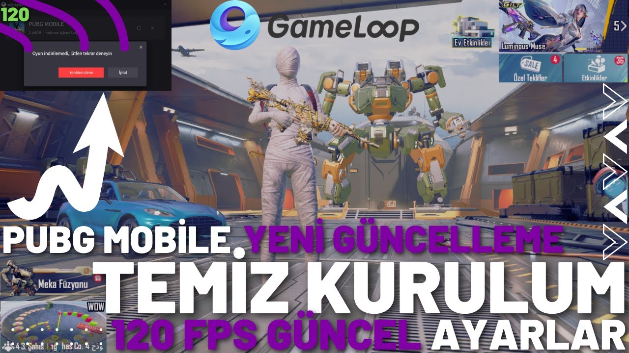 PUBG MOBİLE 120 FPS GÜNCEL AYARLAR TEMİZ KURULUM