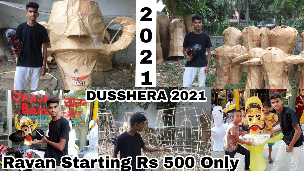 Cheapest Ravan In TitarPur Market 2021 45ft Ka Ravan || Ravan Burning || Dusshera 2021🔥