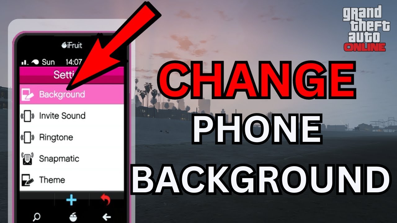 HOW TO CHANGE YOUR BACKGROUND ON YOUR PHONE IN GTA 5 ONLINE