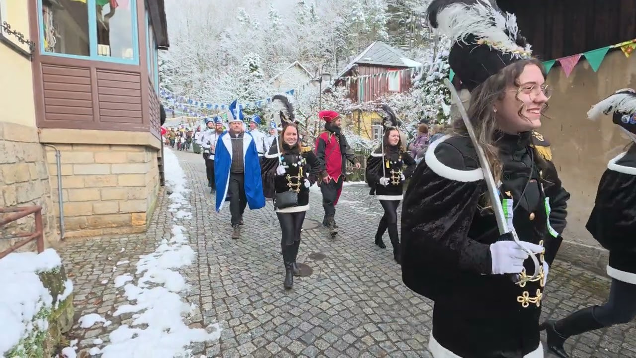 129. Schifferfastnacht Schmilka Festumzug durch Schmilka 2.