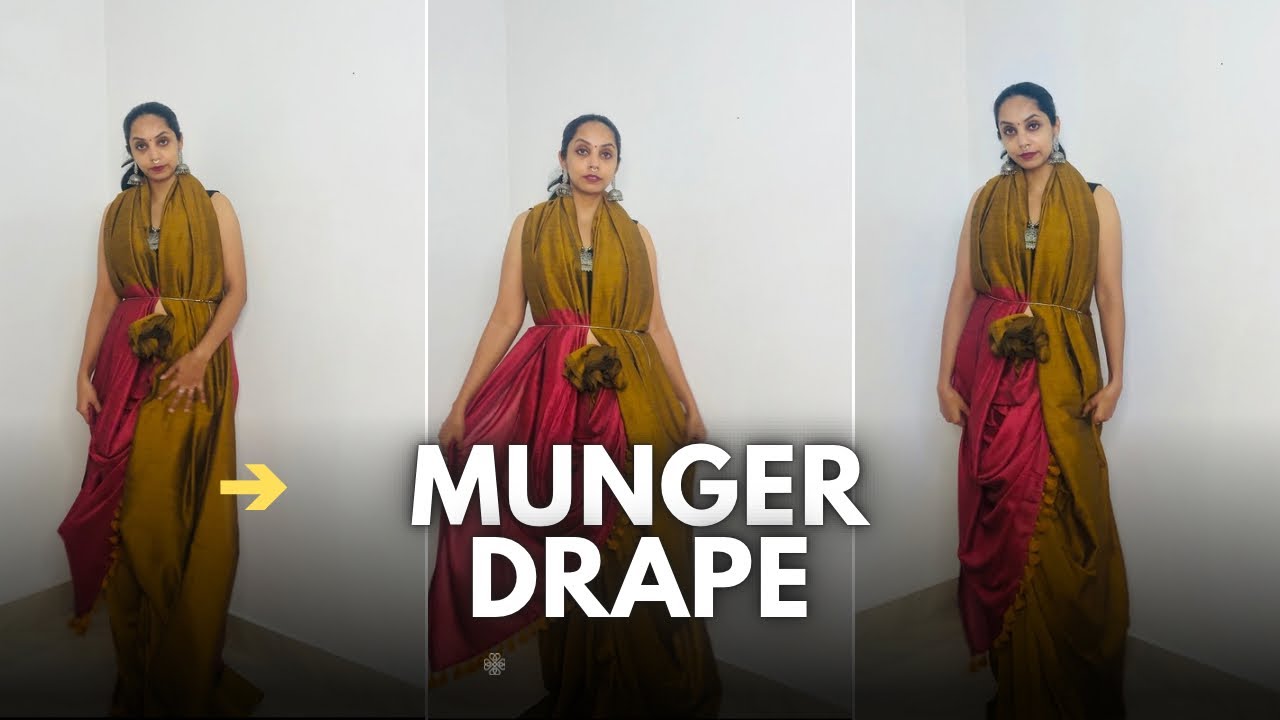 Munger Drape of Bihar | Step by Step Tutorial for Beginners