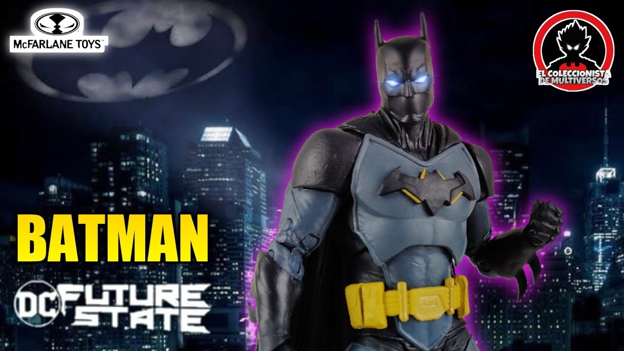 ⚫BATMAN FUTURE STATE🟣 DC Multiverse McFarlane Toys review en Español! técnicamente el mejor Batman!