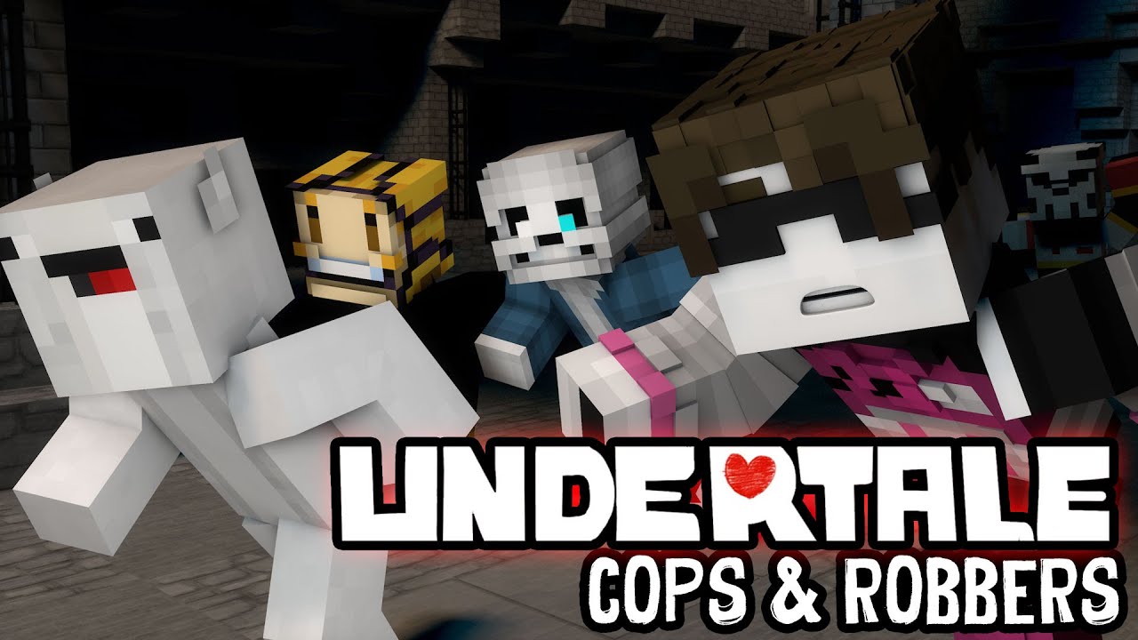 Minecraft Mini-Game: COPS N ROBBERS! (PAPYRUS' PRISON!)