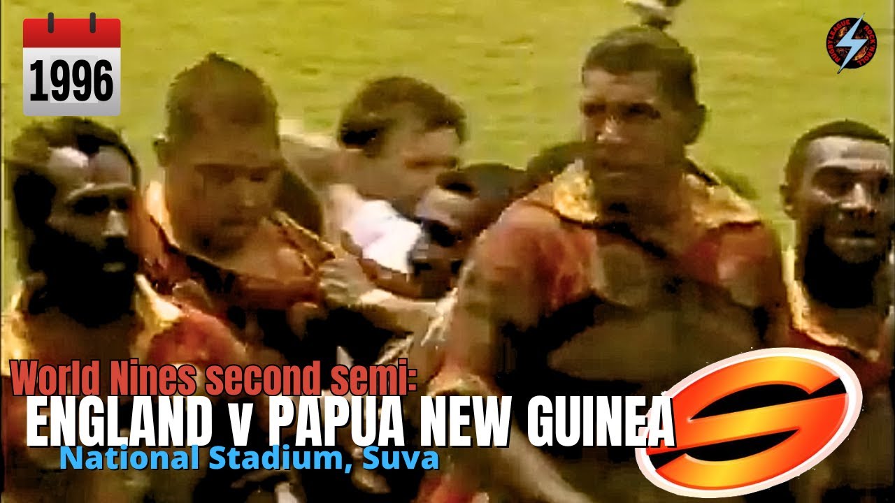 1996 World Nines second semi-final: ENGLAND v PAPUA NEW GUINEA at National Stadium, Suva