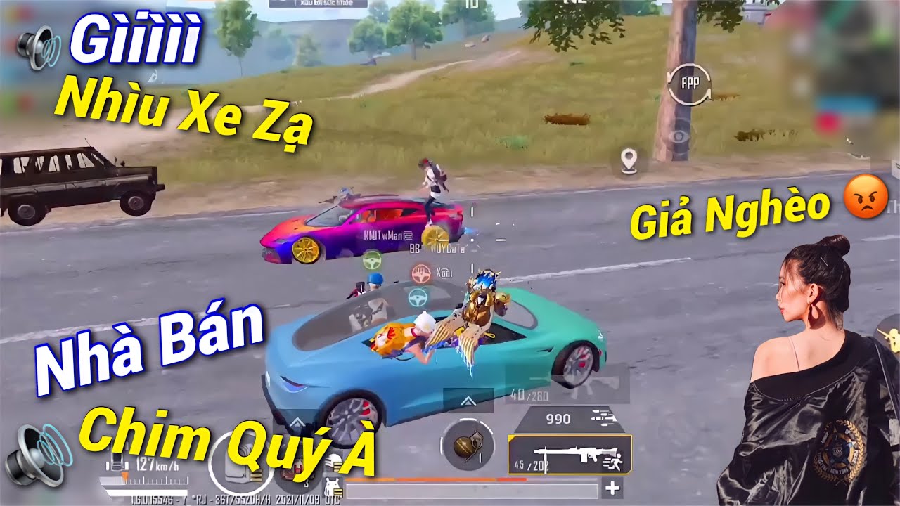 PUBG Mobile | Mặc Đồ Nghèo Rách Nhưng Đi Toàn Siêu Xe Xịn Làm Cả Đội Hú Hồn Chim Én 🤣