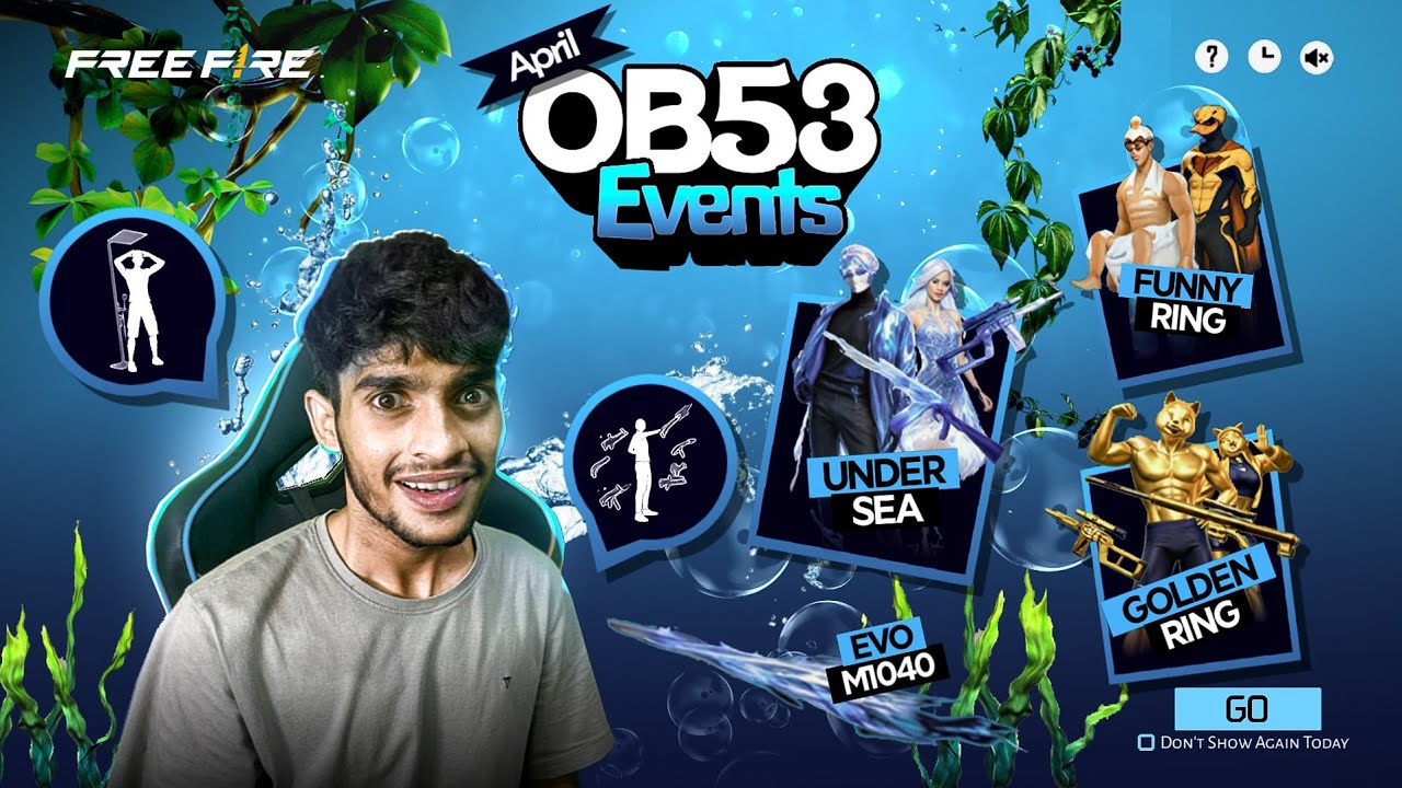 OB53 APRIL EVENT 🌊 Free Fire Max