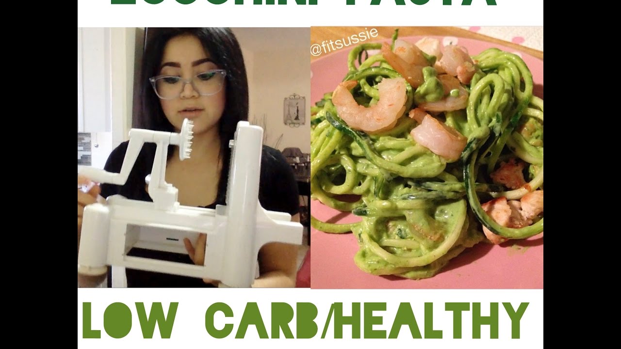 low carb + healthy zucchini pasta (zoodles)recipe ! highly requested!