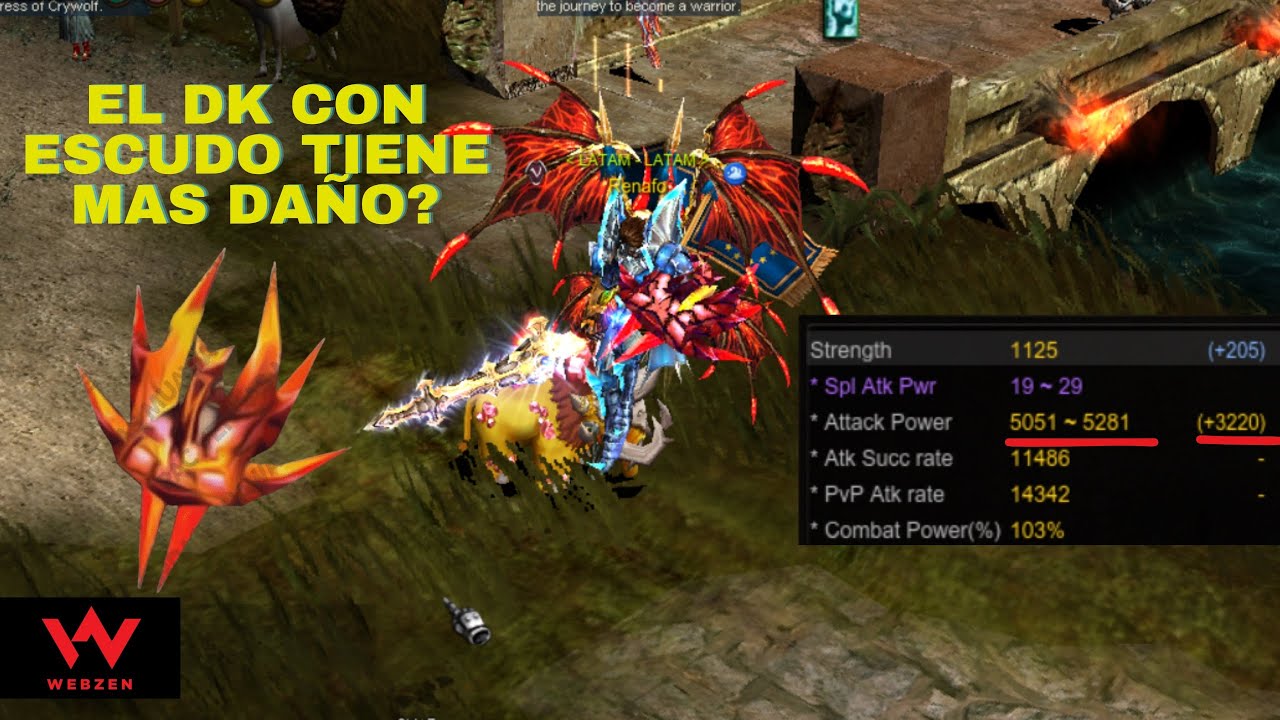 LOS DAÑOS SON IRREALES  (ESPADA Y ESCUDO VS 2 ESPADAS) - MU ONLINE WEBZEN - SERVER ARCADIA