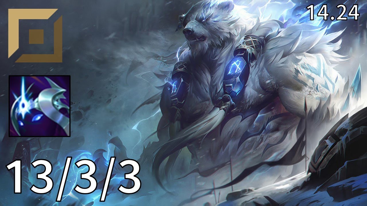 Volibear Top vs Maokai - EUW grandmaster | Patch 14.24