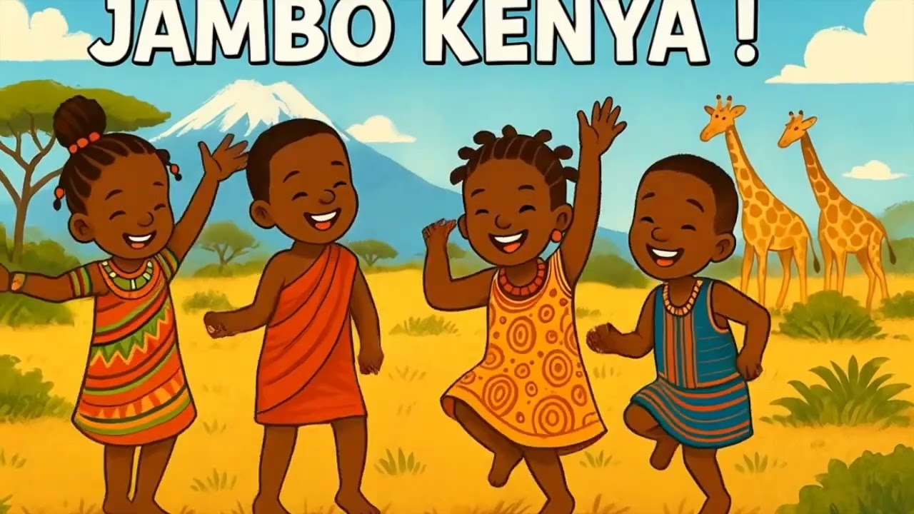 🌍 Jambo Kenya, Bonjour Mali, Salama Congo, Abari Ghana &ndash; Comptine Africaine pour Enfants 🎶