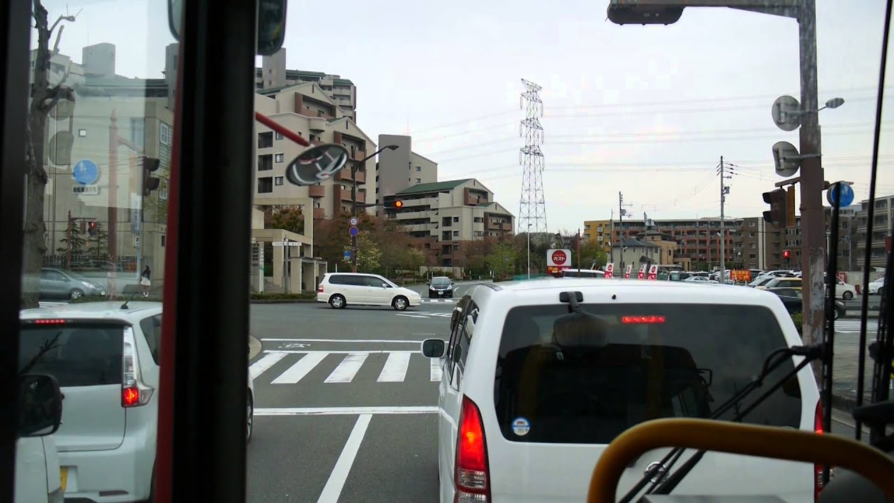 【前面展望】新田辺駅～松井山手中央～樟葉駅【京阪バス67Ｄ系統_日本縦断中!】