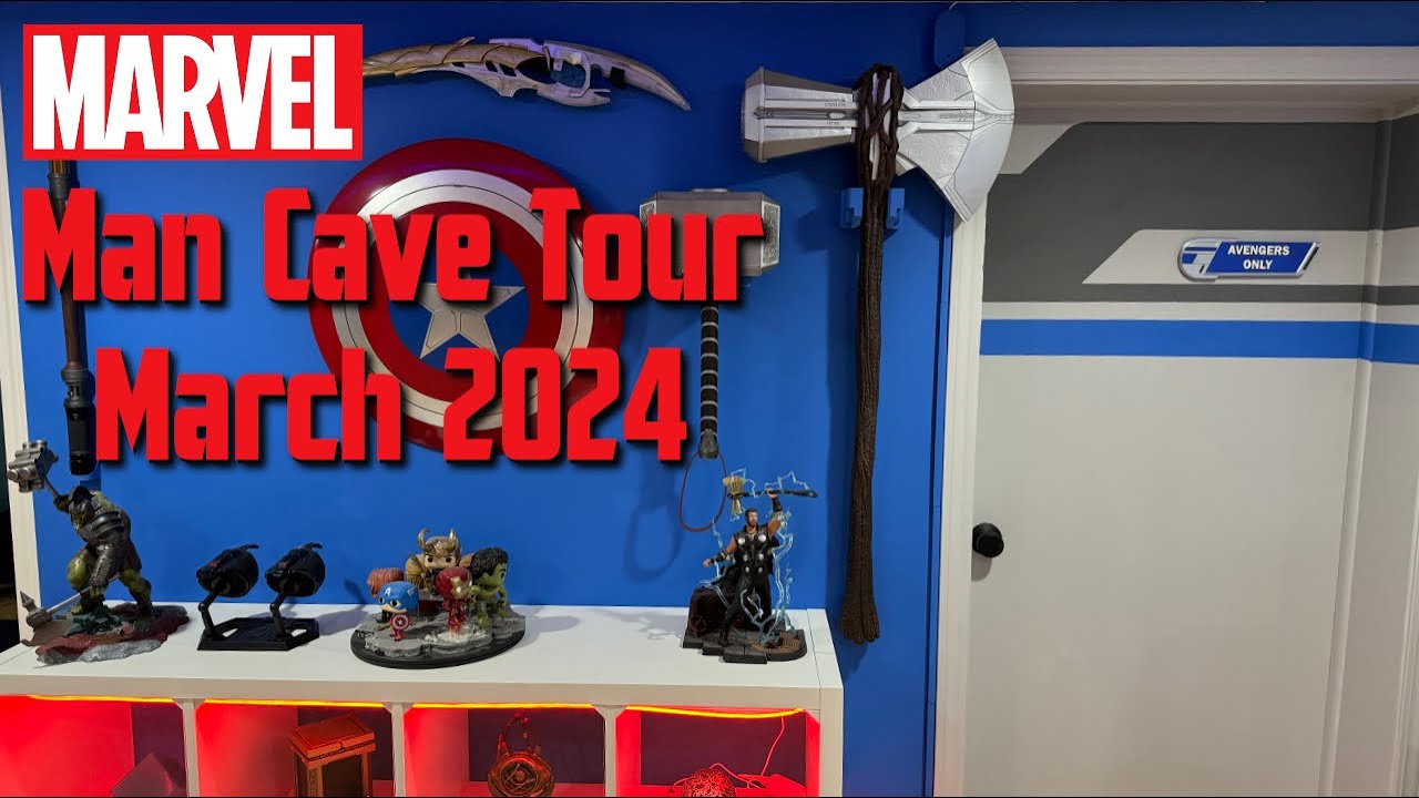 True Believers Assemble! Enter My EPIC Marvel Man Cave (March 2024 Tour)!