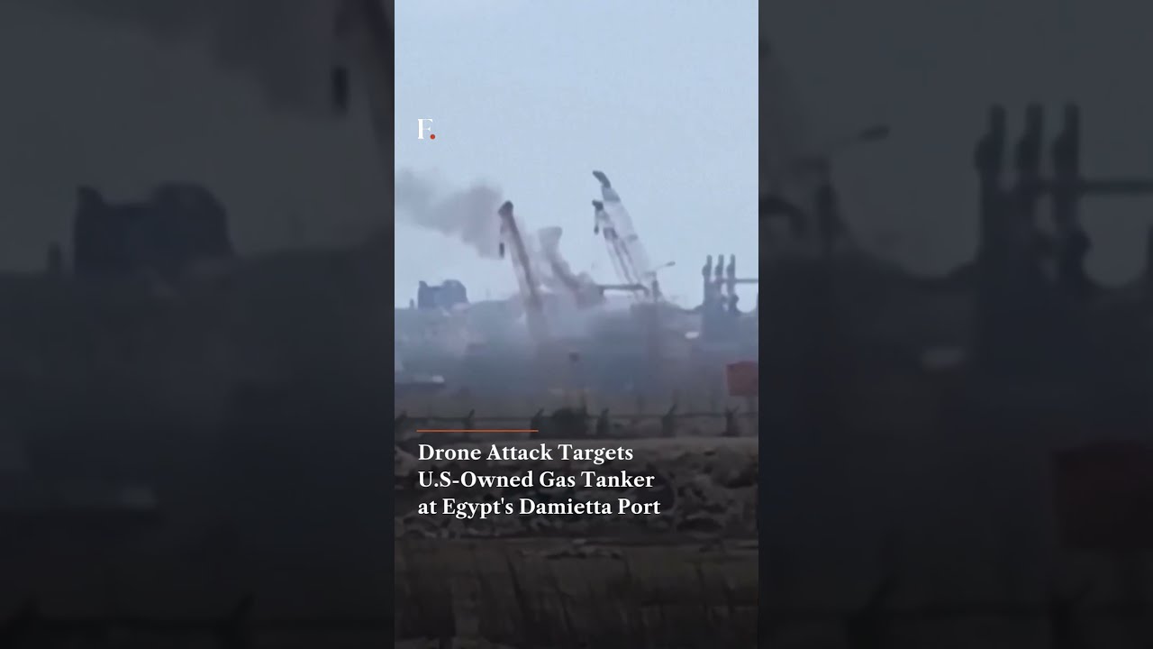 Drone Attack Targets US  Owned Gas Tanker at Egypt's Damietta Port | Firstpost News | N18G
