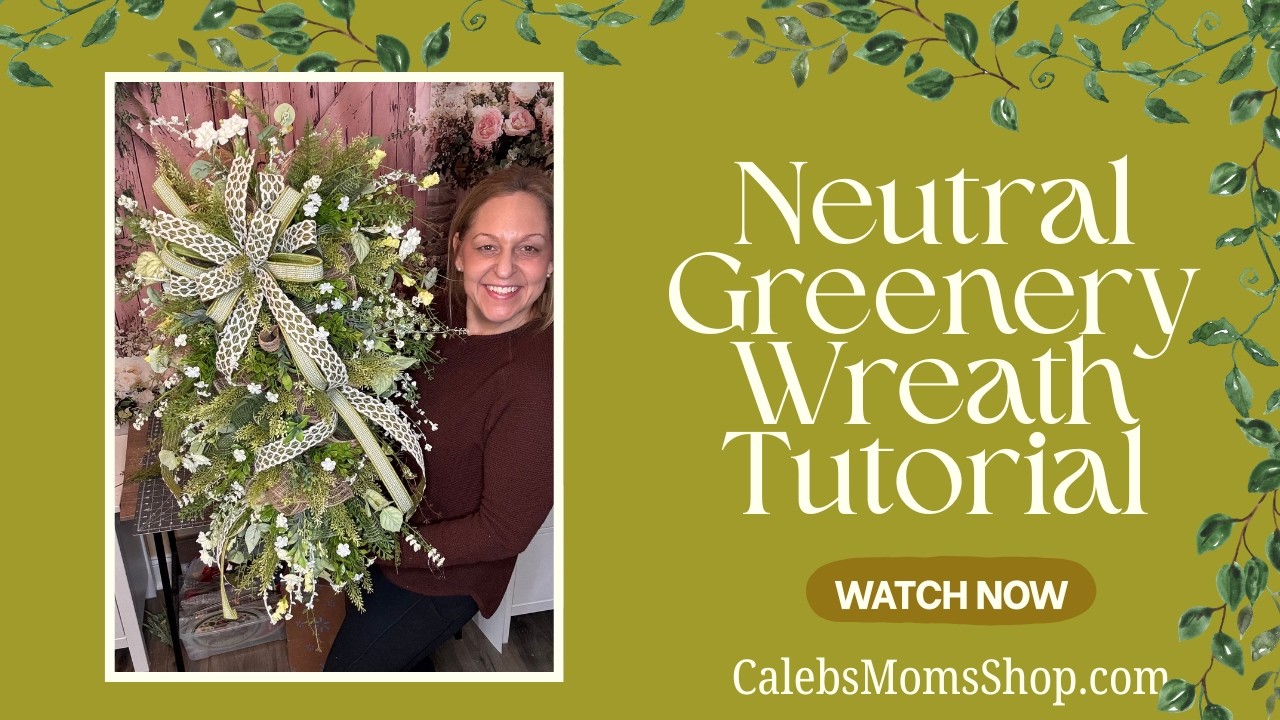 Elegant Everyday Greenery Wreath Tutorial #diy #wreathtutorial