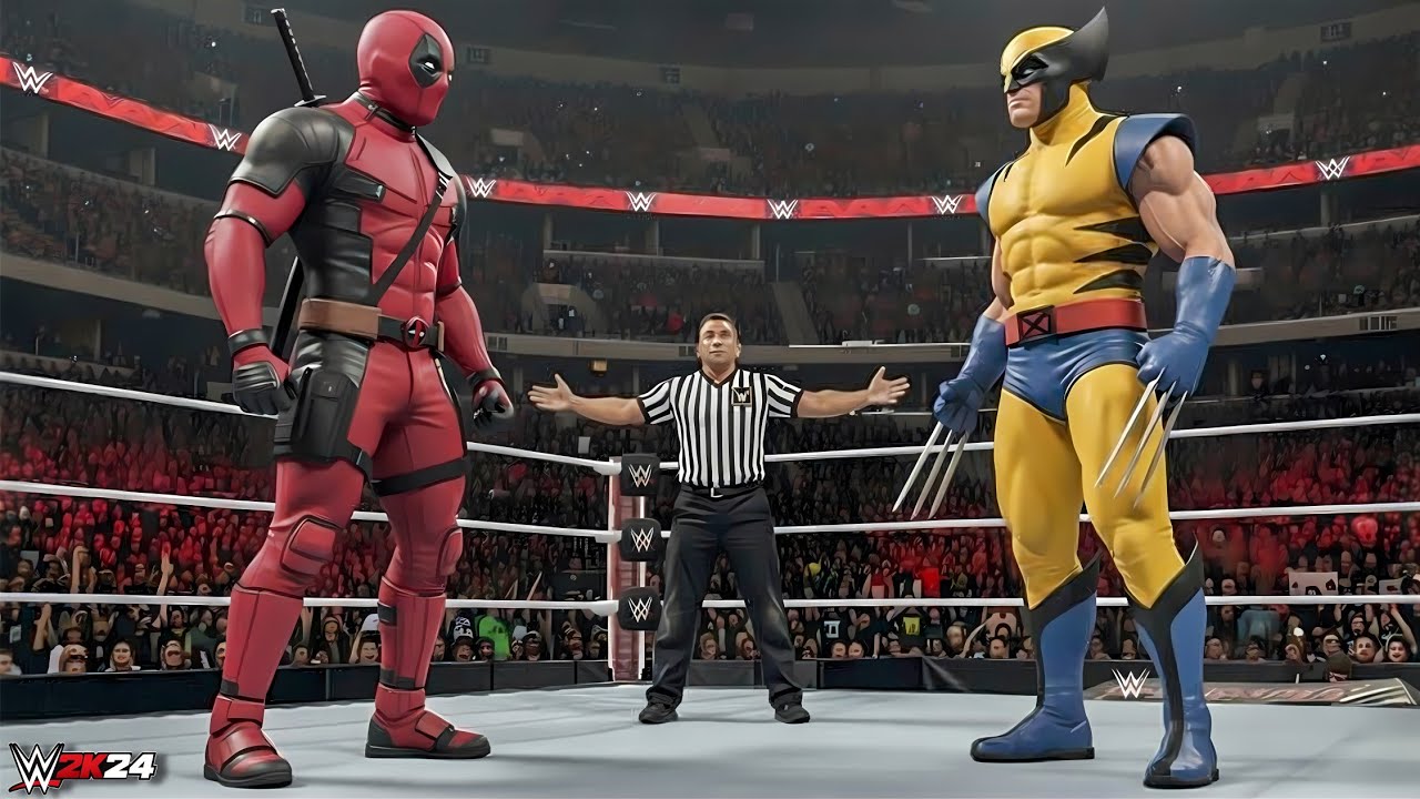 WWE 2K24 - DEADPOOL VS WOLVERINE | PS5 Gameplay 