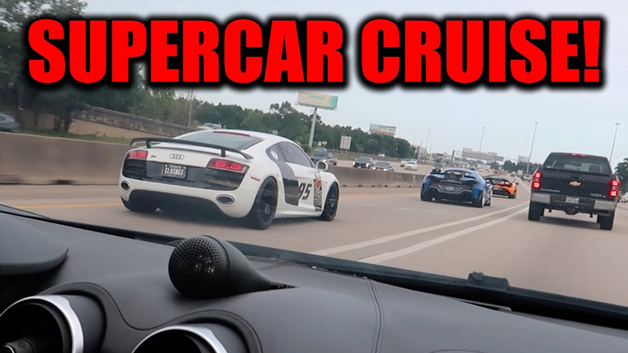 OVER 20 SUPERCARS HIT THE STREETS FOR WILD SUPERCAR CRUISE!