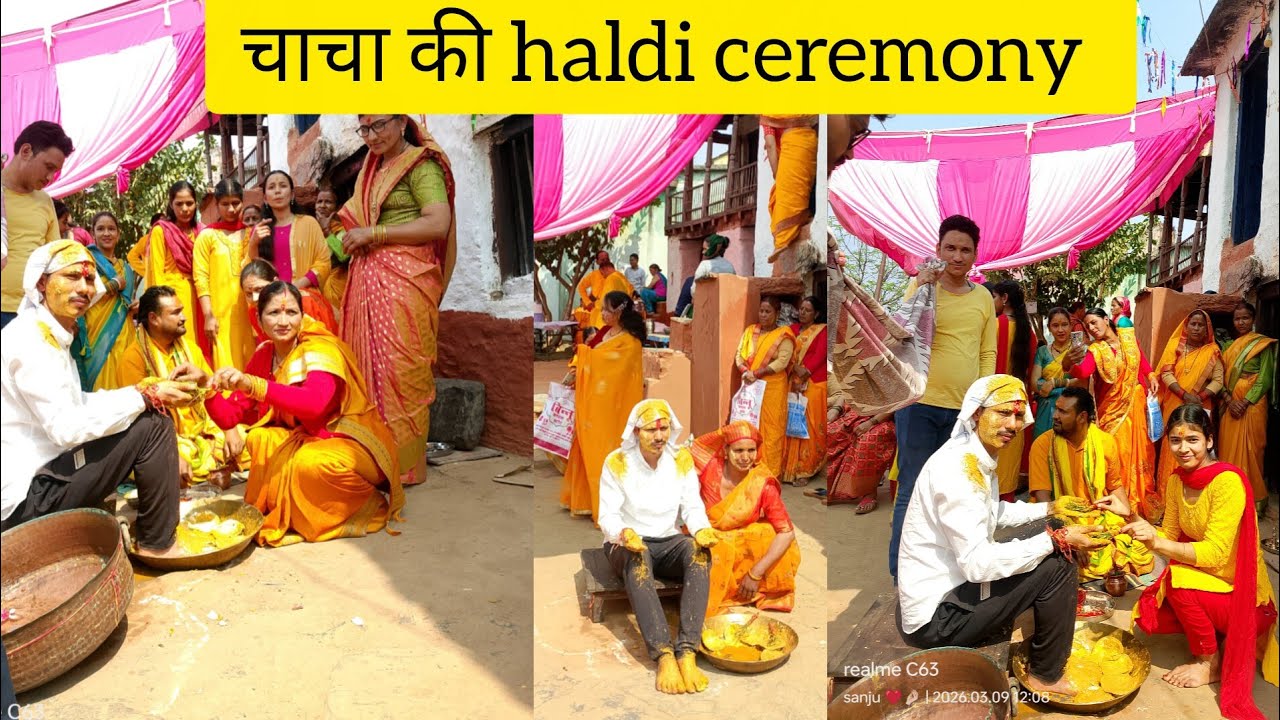 आज हम गए अंकित चाचा की haldi ceremony में नीचे वाले मंदोली 😍||#पहाड़ीlife🌴||