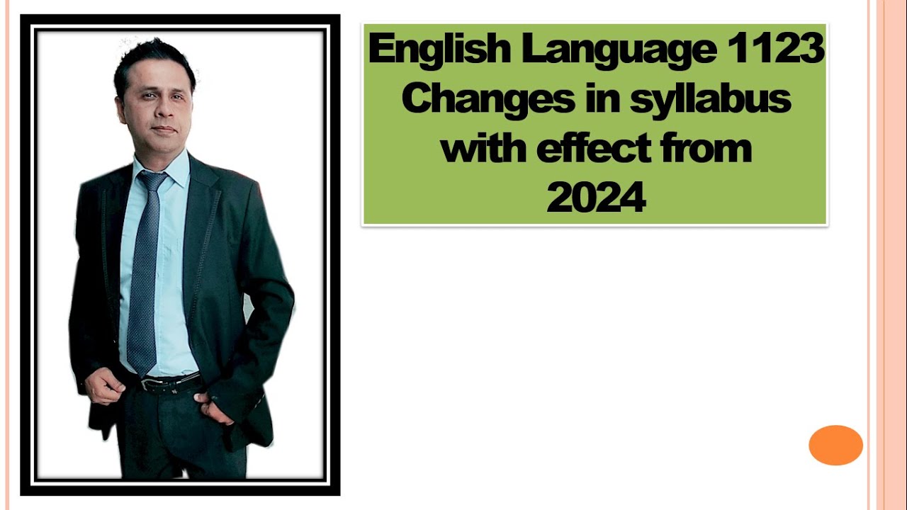 English 1123 new syllabus 2024 A to Z details || English 1123 new syllabus 2024