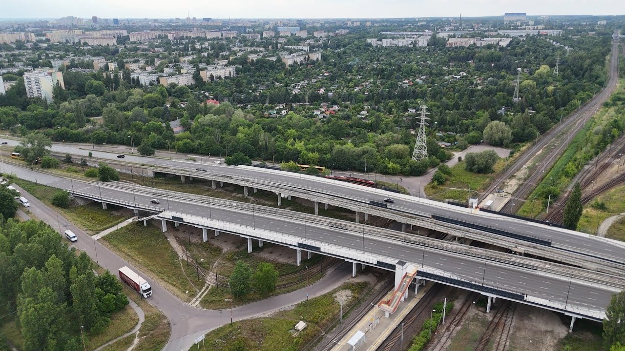 ŁÓDŹ Z LOTU PTAKA 🦅 Wiadukt Dąbrowskiego po modernizacji
