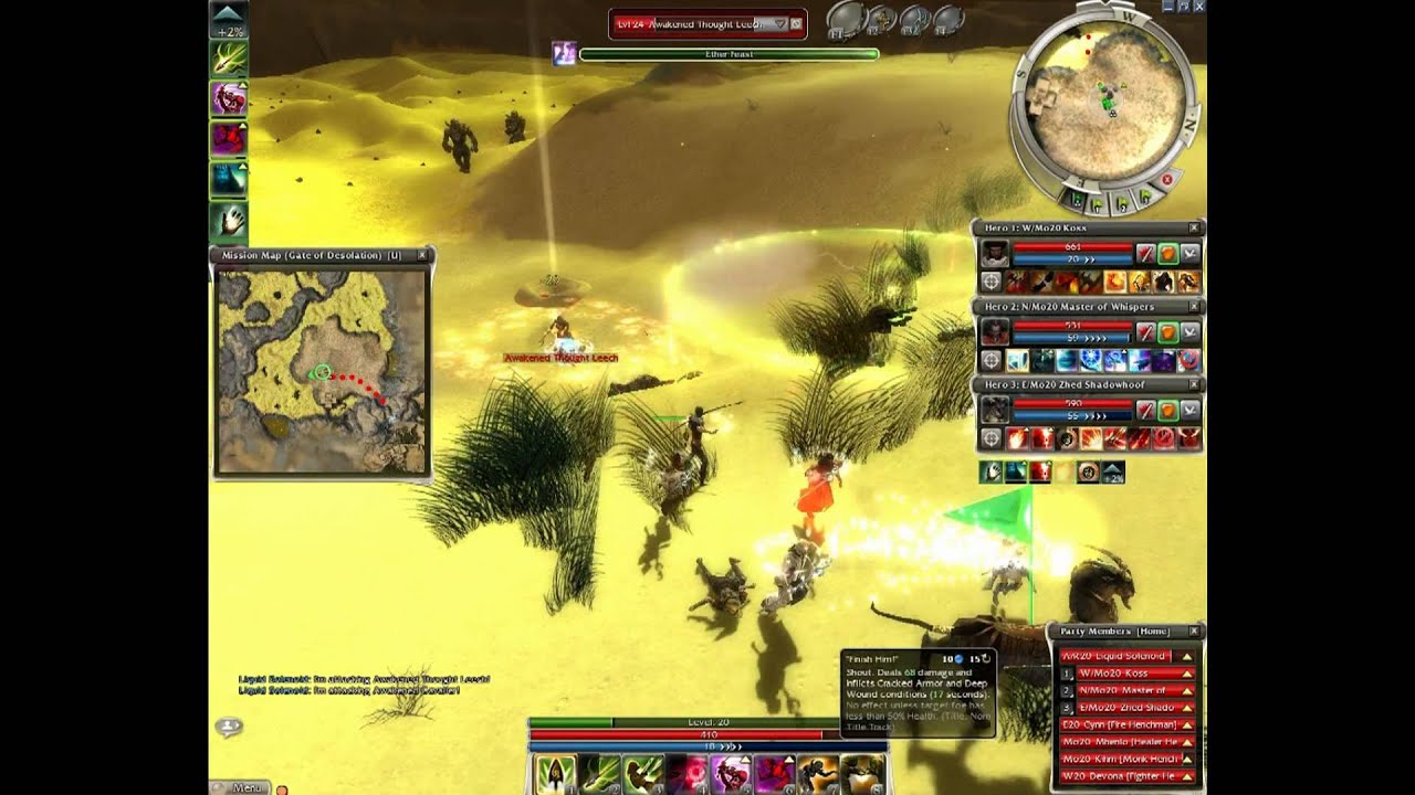 Guild Wars Walkthrough M+B Nightfall #16 Gate of Desolation (1/2) [Normal Mode]