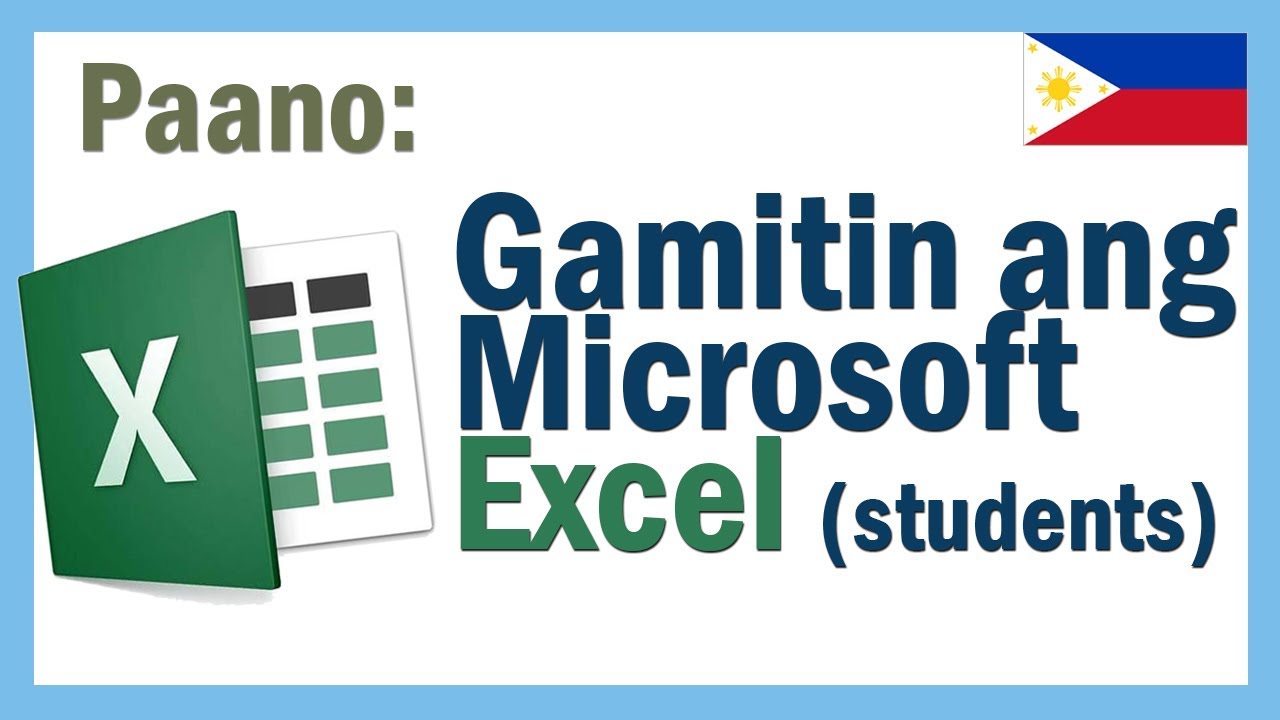 STUDENTS: Paano gamitin ang EXCEL