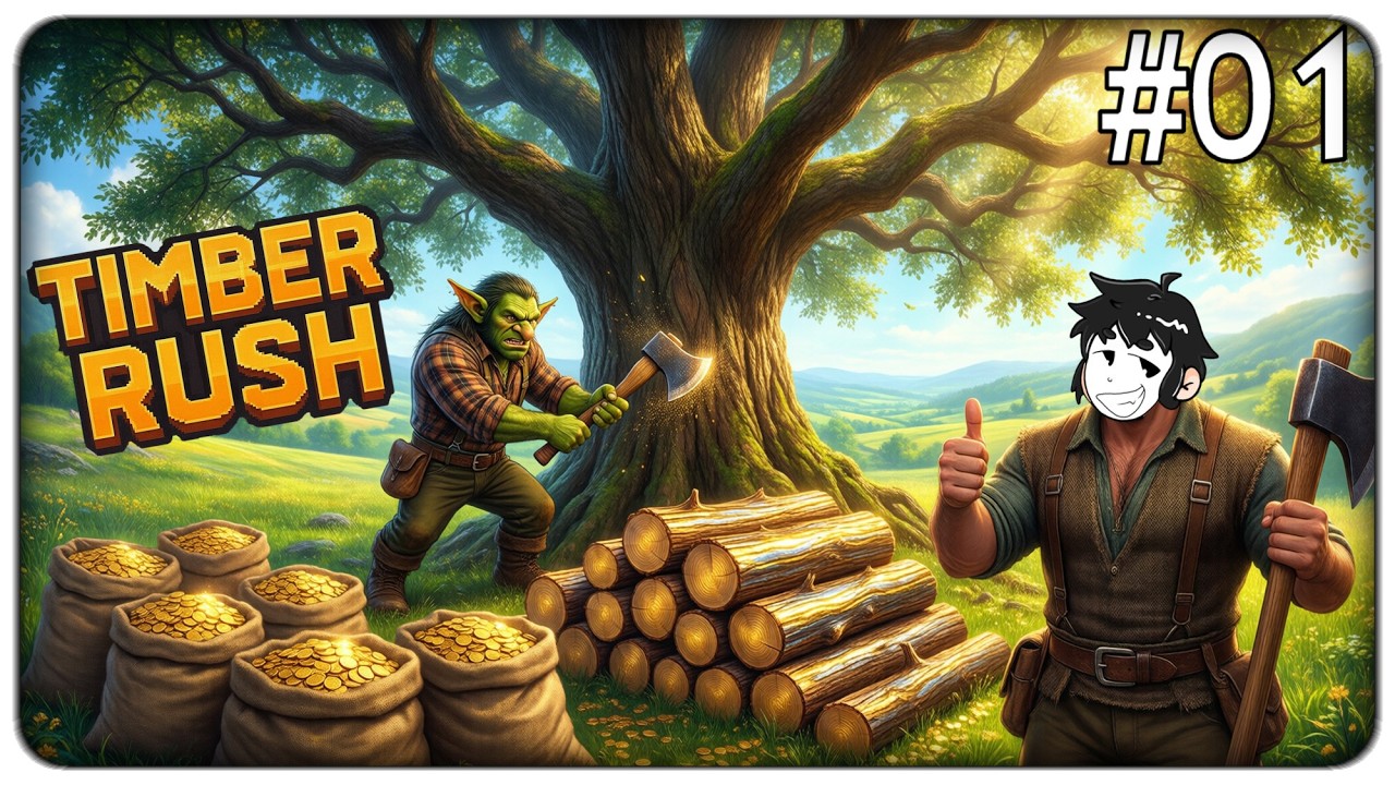 QUESTO ALBERO MAGICO RIGENERA LEGNO IN CONTINUAZIONE... DIVENTIAMO RICCHI!! | Timber Rush - ep.01