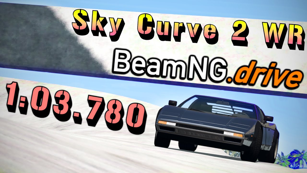 BeamNG Speedrun.com - Defending the Sky Curve 2 World Record! [1'03.780]