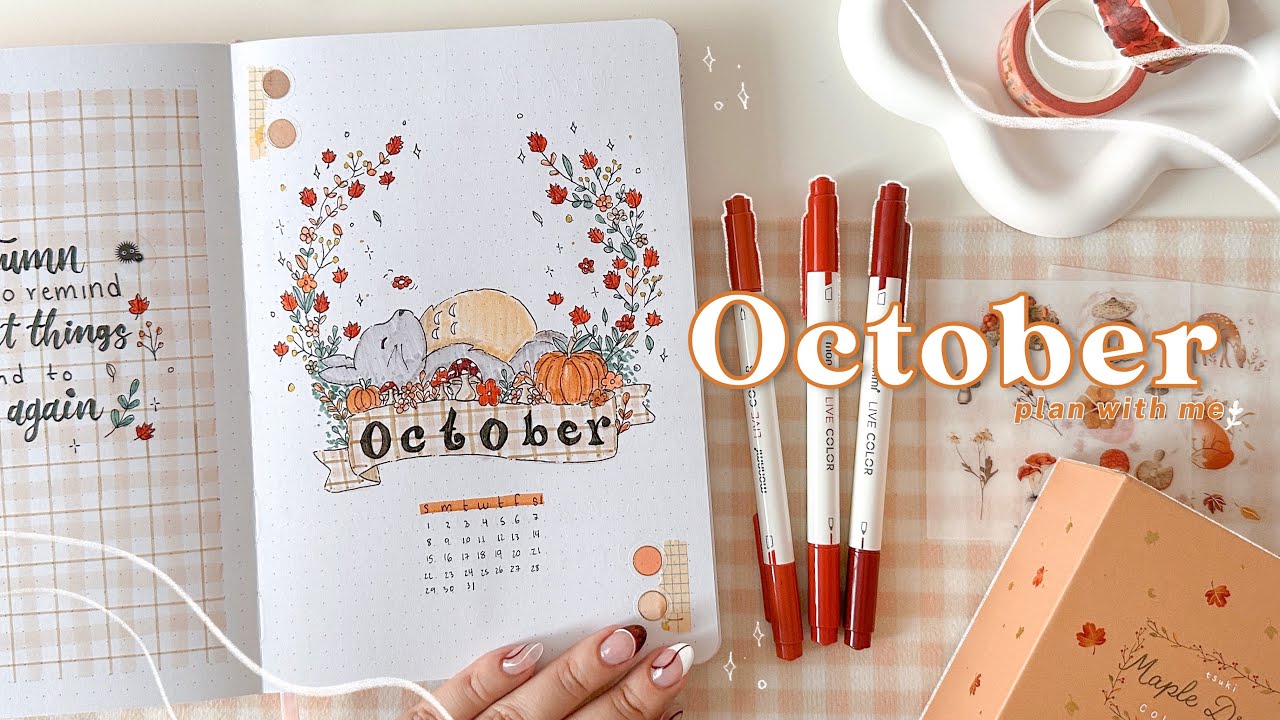 Bullet Journal Octubre 2023 | Plan with me🍁