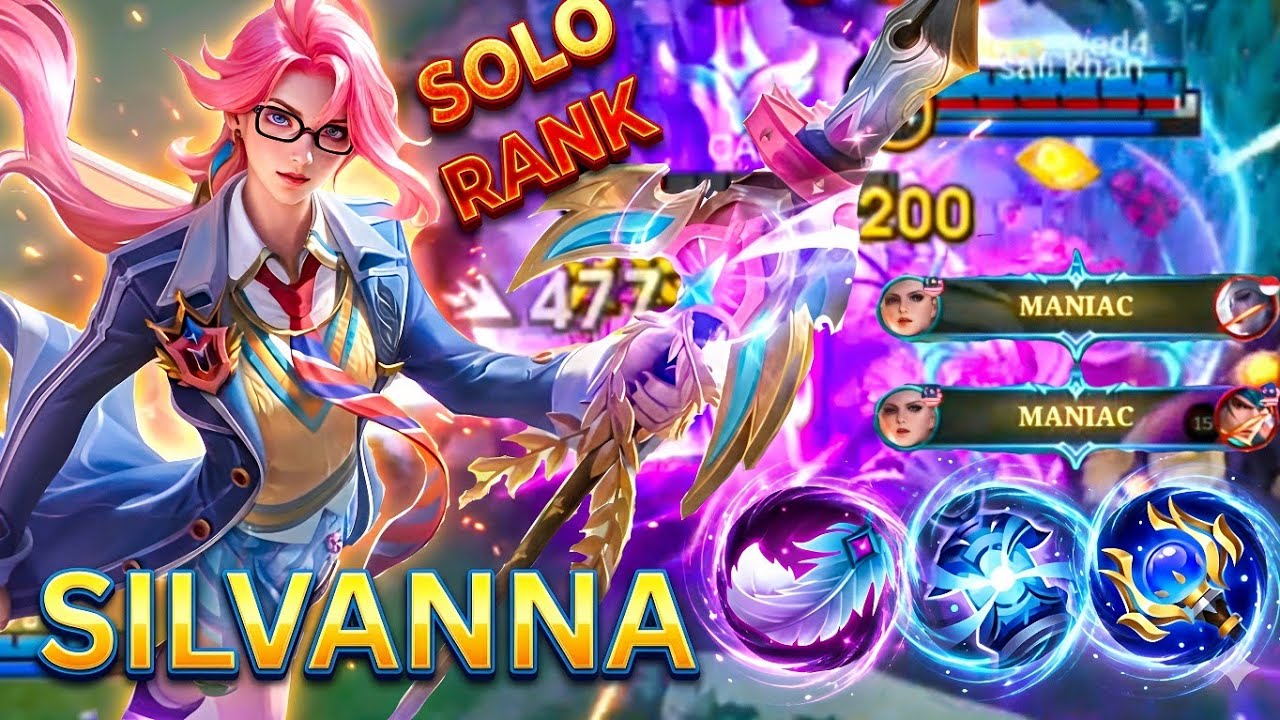 SILVANNA SOLO RANK 🔥 200+ STACKS | MANIAC AFTER MANIAC 😈