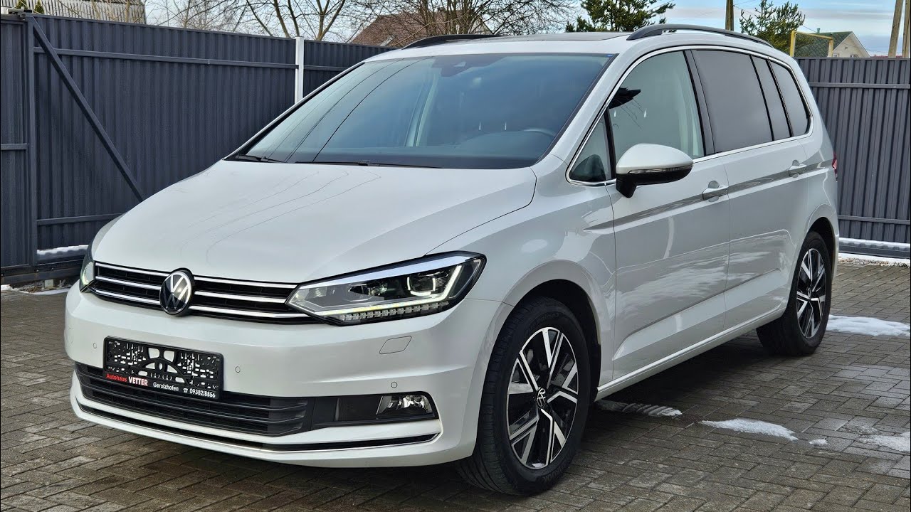 VW Touran Highline 7мест 2021! 1.5 TSI 150 hp. DSG7! Led кокпит, панорама, камера, webasto, фаркоп!