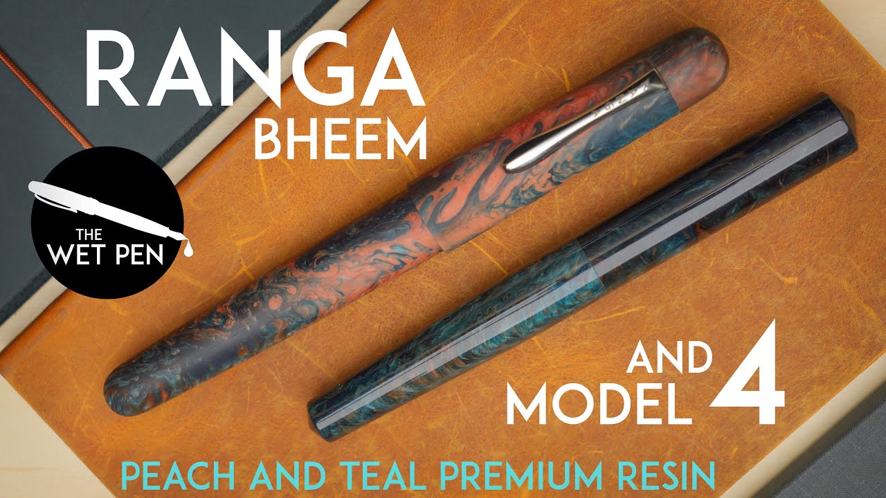 Ranga Bheem & Model 4 in Peach and Teal Premium Resin