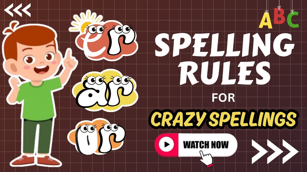 Правила правописания для Crazy Spelling/er ar или #домашнееобучениесправиламиорфографии