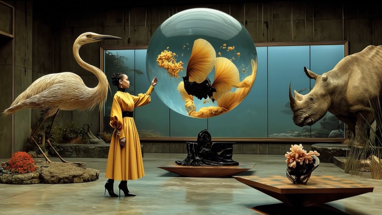 AI Strange Gallery Scenes
