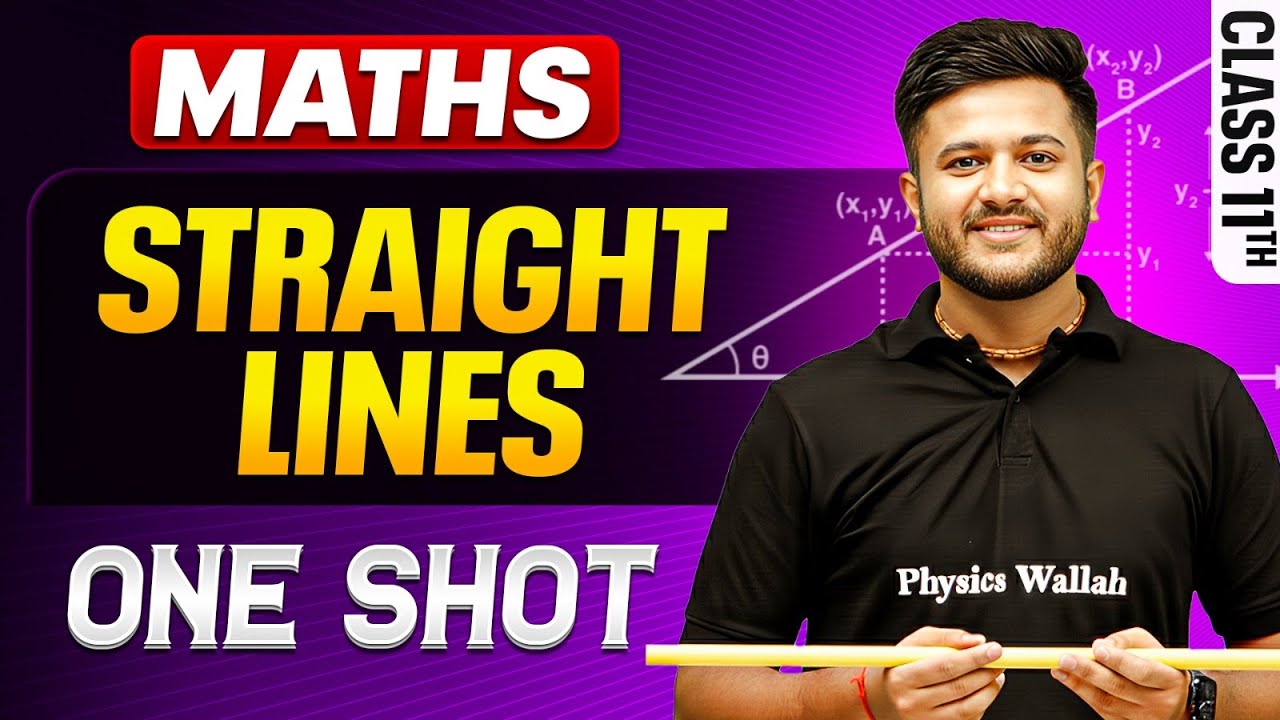 Straight Lines Class 11 One Shot 🔥 | All Concepts + NCERT | Class 11 Maths Chapter 9