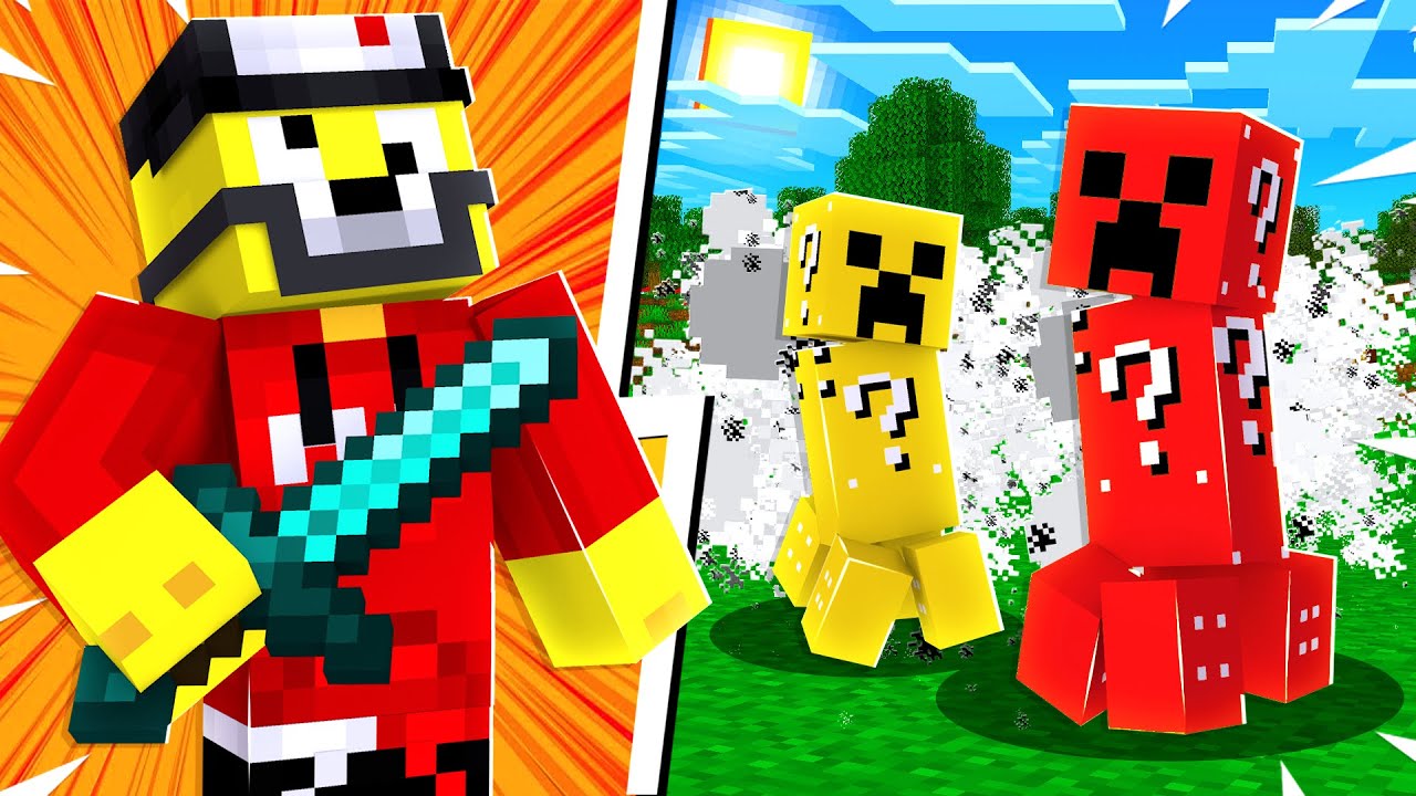 Minecraft UHC ale můžeme použít Lucky a Unlucky Creepery...