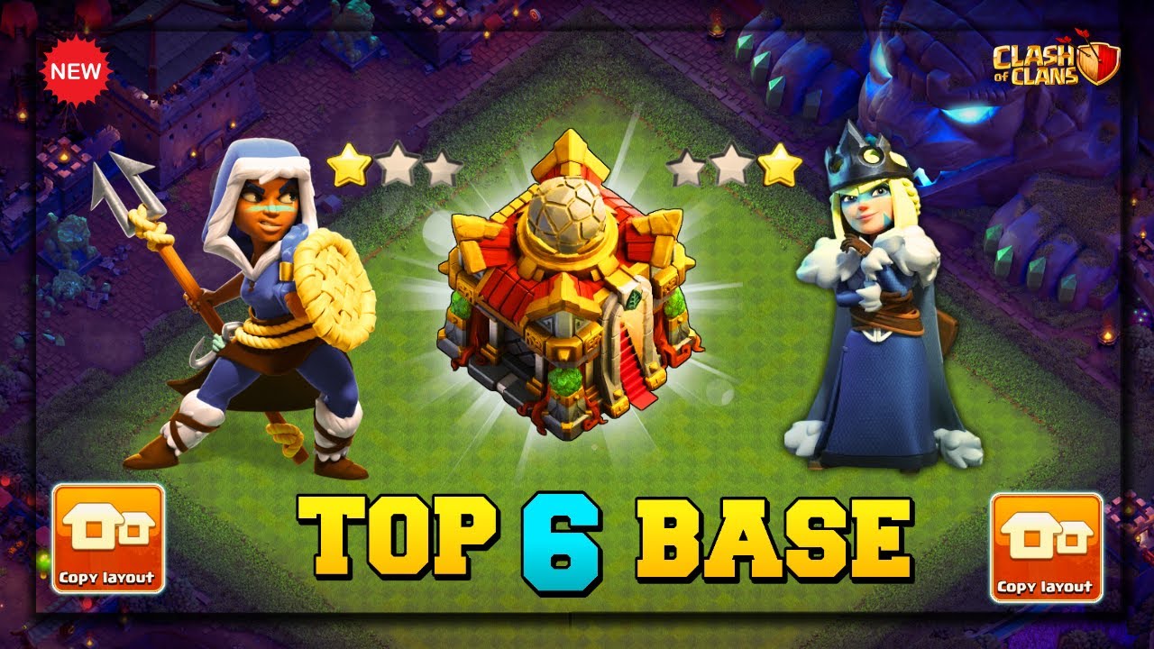 Top 6  Town Hall 16  Anti 2 Star  Base With Link | New! Th16 War + Legend League Base .