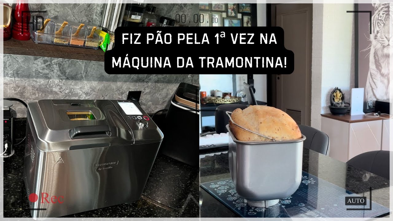 Testei a Máquina de Pão Tramontina pela 1ª Vez! Será que Vale a Pena?