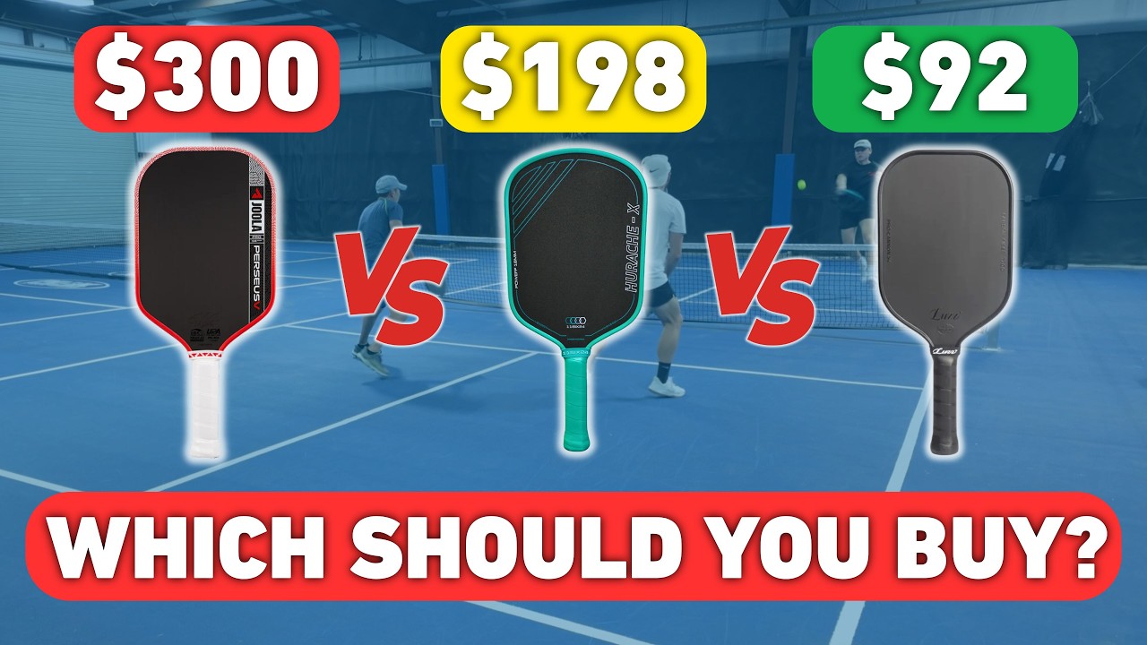 Is a $300 Paddle Worth It?  Joola Pro V vs 11six24 Hurache-X Power 2 vs Luzz Cannon