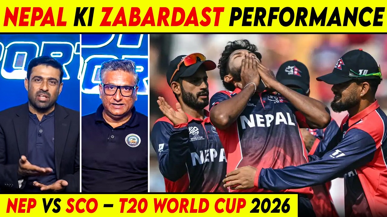 🔴Live: Nep Vs Sco: Nepal Emerges as a New Strong Contender in World Cricket Nepal Wins by 7 Wickets