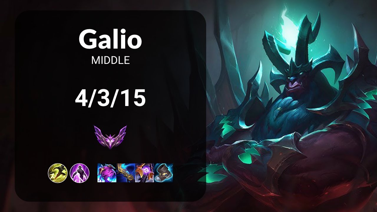 Galio vs Sylas MIDDLE - KR MASTER Patch 15.2