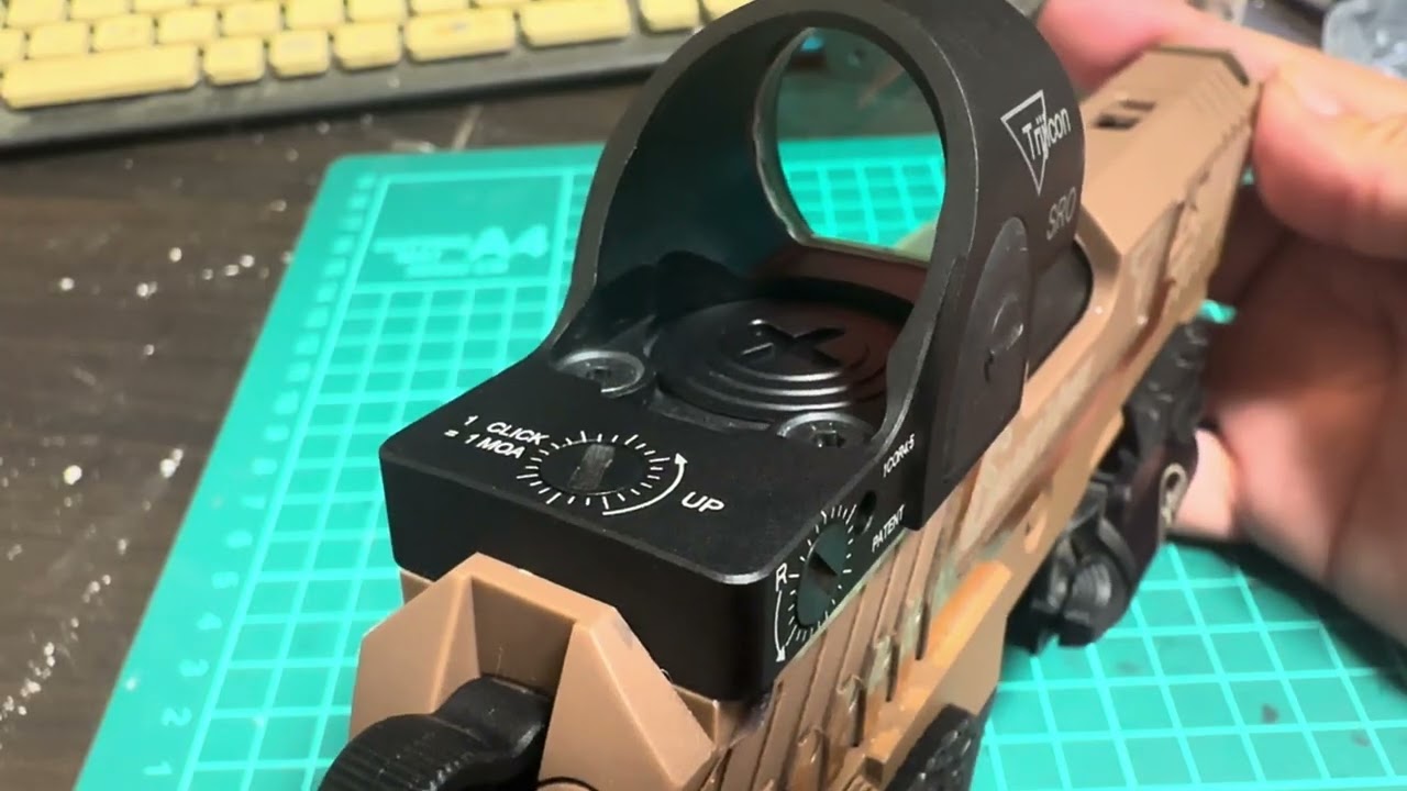 Amazon トリジコンRMR ドットサイト外観紹介　サンドバイパーに取り付け　直付けできるのはこの商品だけかも