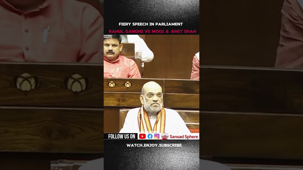 Rahul Gandhi vs Modi & Amit Shah 🔥 Parliament Speech Gets Heated! | Lok Sabha#sansadtv#aap#aajtak