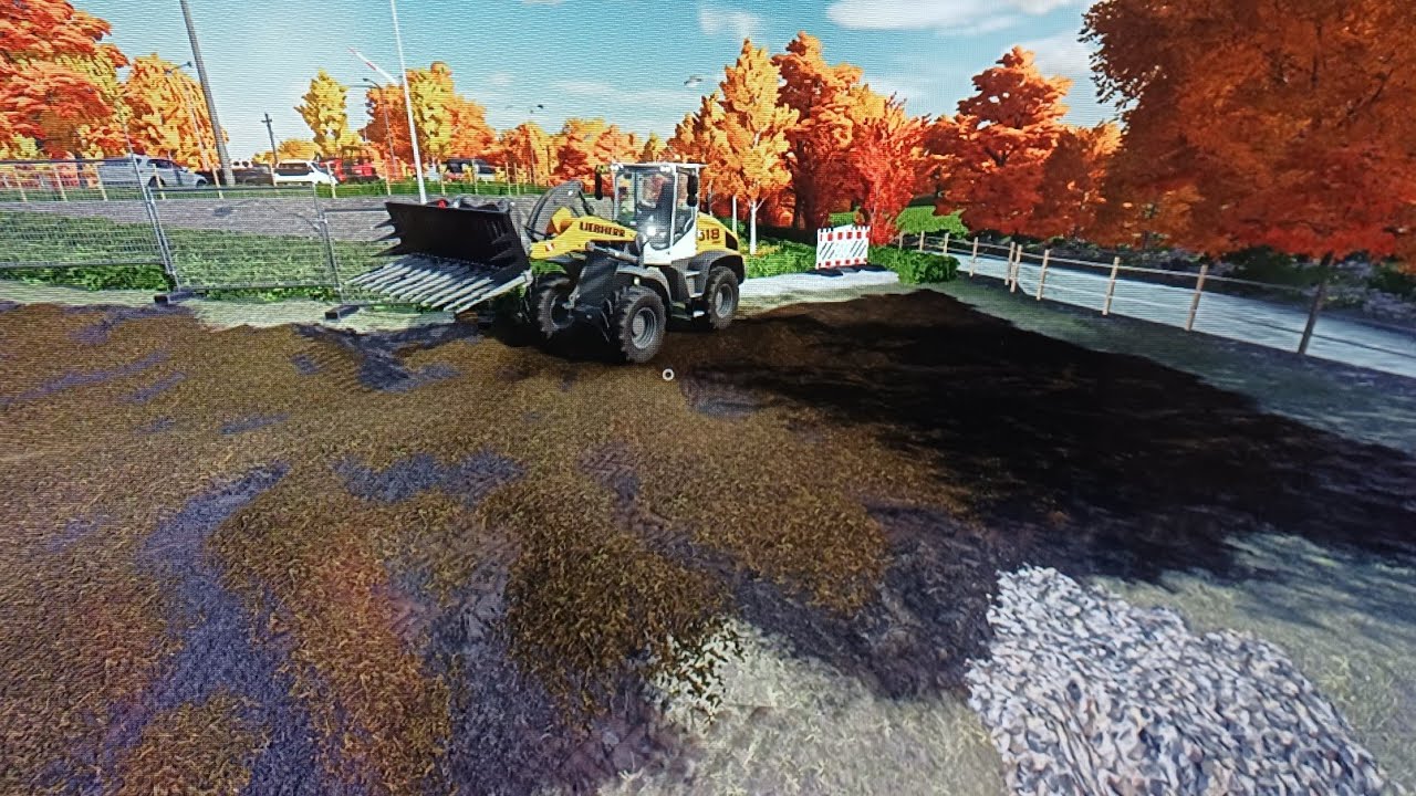 In-cab view Liebherr 518 Stereo/transporting/Our Own Project |Garden Service/Lawn Care |Fs22 |Ps5 