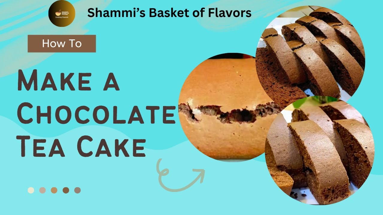 Chocolate Tea Cake Recipe in Oven | Moist & Soft Homemade Cake for Evening Snacks.#ChocolateTeaCake