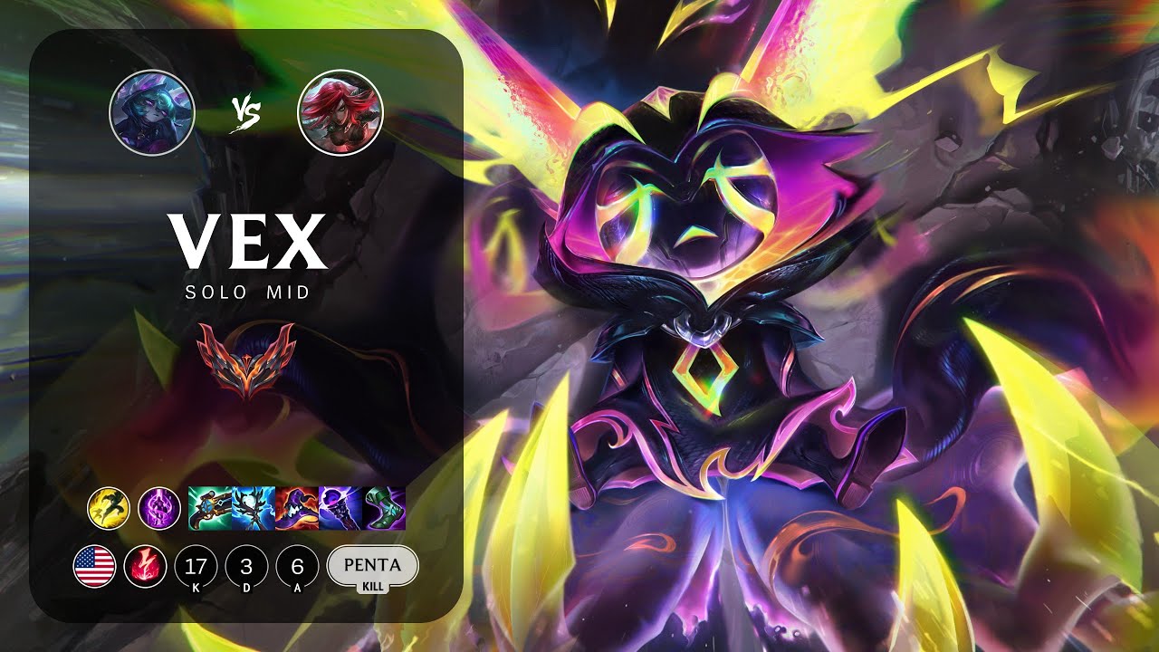 Vex Mid vs Katarina - NA Grandmaster Patch 14.7