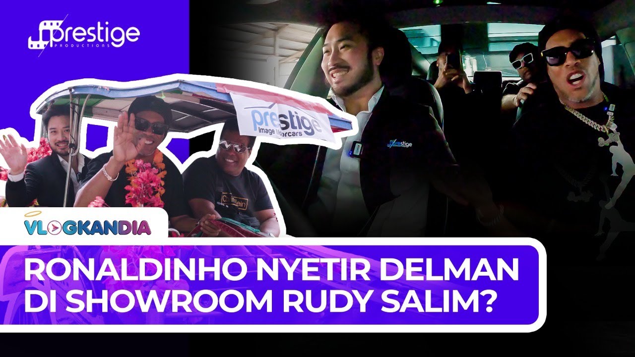 SERU,  RONALDINHO JADI SUPIR DELMAN DAN DIAJAK DRIFT OLEH RUDY SALIM SAMPE TERIAK HISTERIS!!!