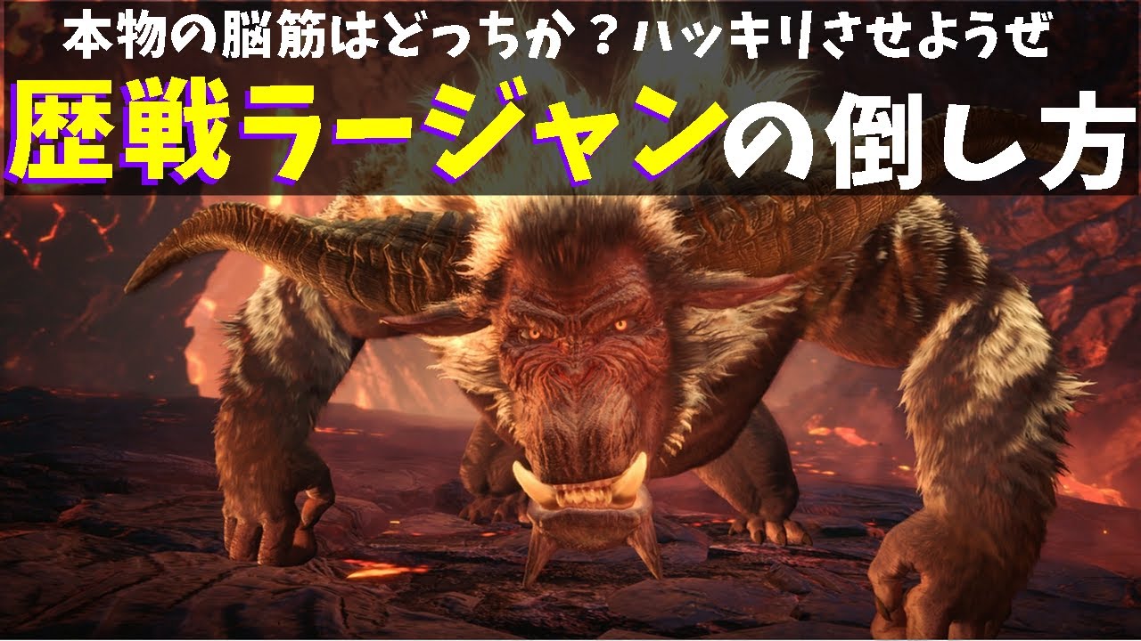 チャージアックスで歴戦ラージャンを教育的指導する