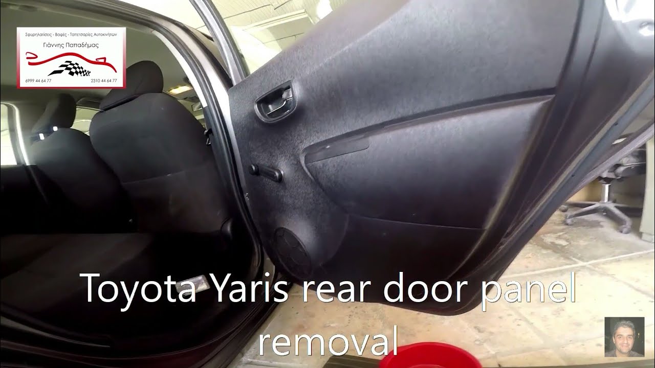 Toyota Yaris  2011 – 2020   rear door panel removal