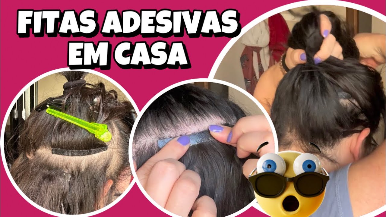 Colocando mega hair sozinha em casa